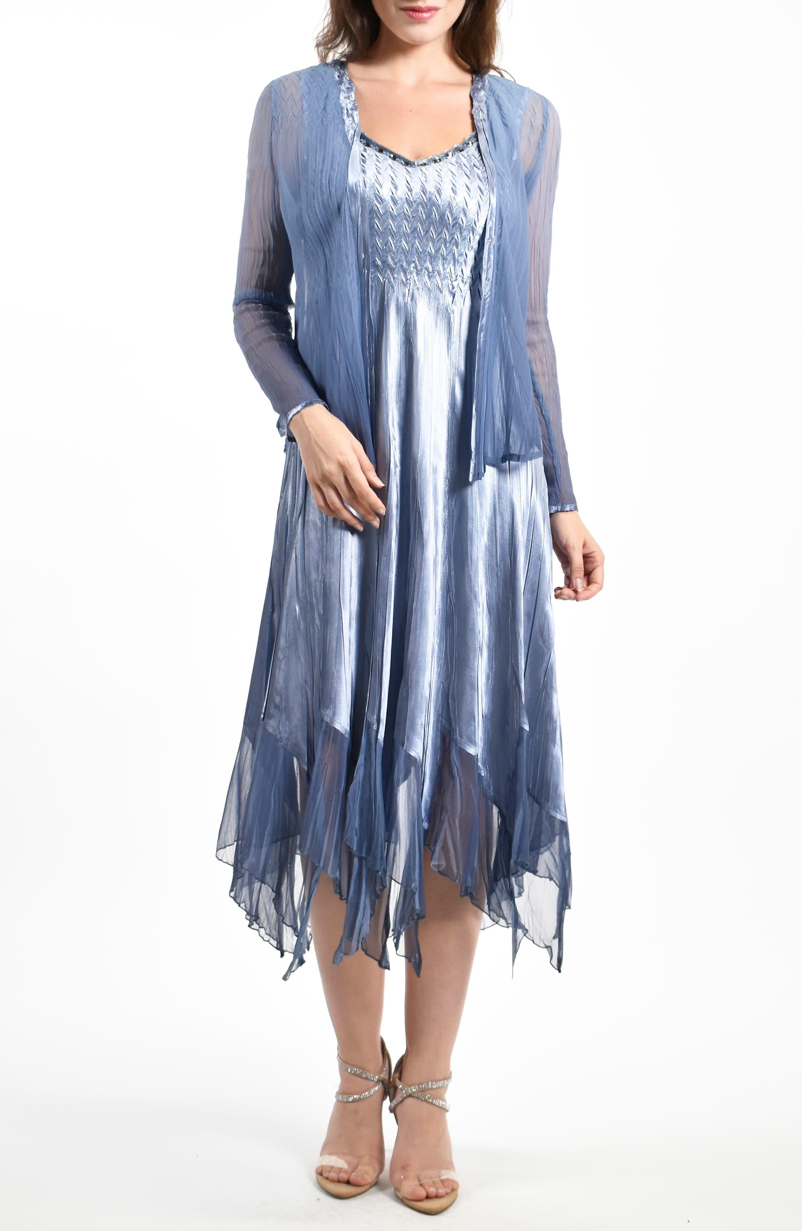 Charmeuse ☀ Chiffon Dress ☀ Jacket Set ...